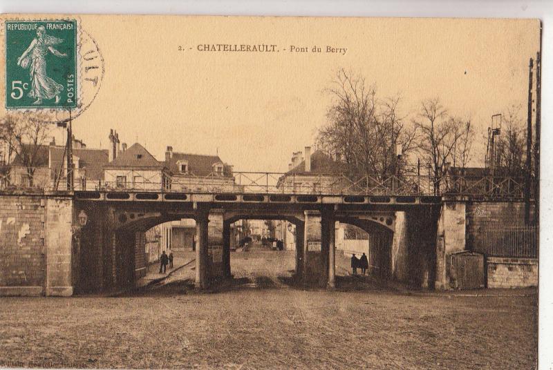 BF16918 chatellerault pont du berry france front/back image TCV