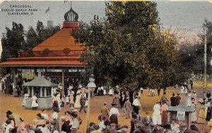 G27/ Cleveland Ohio Postcard 1911 Caroussel Merry-Go-Round Euclid Beach