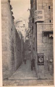 Dubrovnik Croatia birds eye view town alleyway real photo pc Z17966