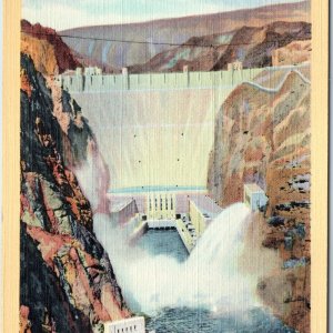 1936 Boulder City, NV Downstream Face Hoover Linen Dam Service Bureau Teich A215