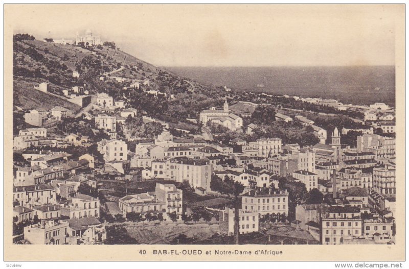 General View, Notre-Dame d'Afrique, Bab-El-Oued, Algeria, Africa, 1910-1920s