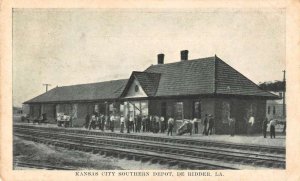 De Ridder Louisiana Kansas City Southern Depot Vintage Postcard AA27682