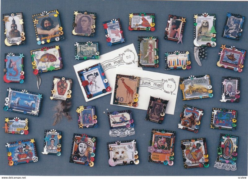 Stamps in frames , Magnet Pins , 2002 : Santa Fe , New Mexico