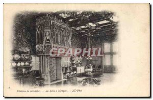 Old Postcard Meillant Chateau La Salle a Manger