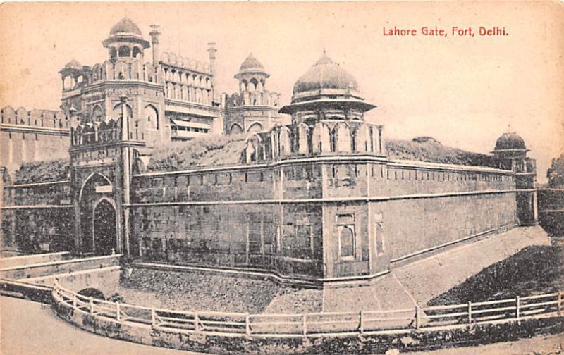 Lahore Gate Fort Delhi India Unused 