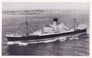 MV Glenroy Glen Line Ship Real Photo Plain Back Vintage Postcard Photocard