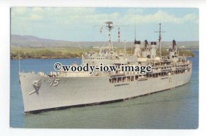 na4552 - American Navy Destroyer Tender - USS Prairie (AD-15) - postcard