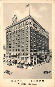 Postcard Hotel Lassen in Wichita, Kansas