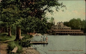 LOWELL MA Willowdale Lake Mascuppie c1910 Postcard