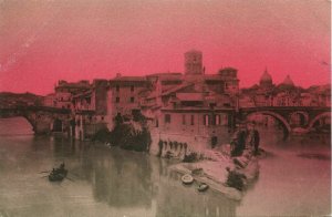 italy, ROMA ROME, Isola Tiberina (1910s) Postcard