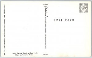 Rye New Hampshire 1950s Postcard Saint Theresa Church