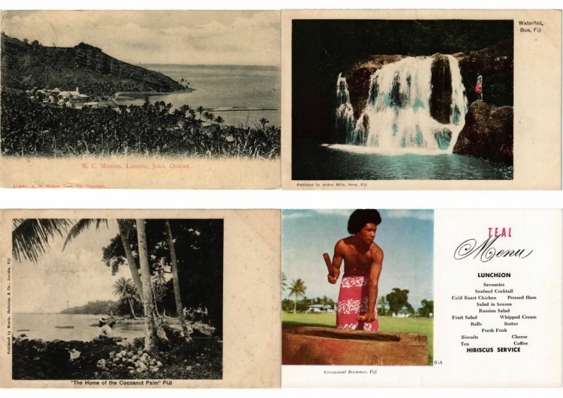 FIJI OCEANIA SOUTH PACIFIC 75 Vintage Postcards Mostly pre-1980 (L2693)