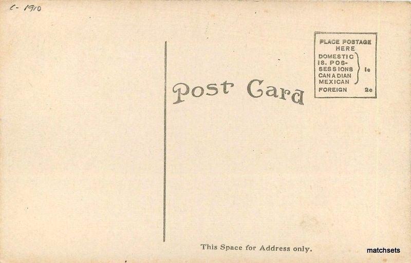 C-1910 Olive Street Pipestone Minnesota Austin postcard 4041