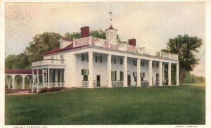 Vintage Postcard 1920's View Washington Mansion House Mount Vernon Virginia VA