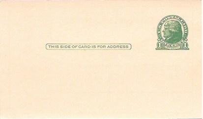 US Postcard UX27 Jefferson