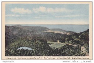 Hand-Colored, The Amphitheatre in Perce Mountains, Province of Quebec, Canada...