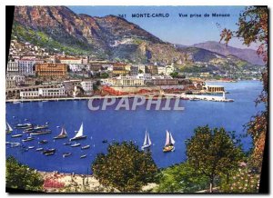 Old Postcard Monte Carlo View from Monaco