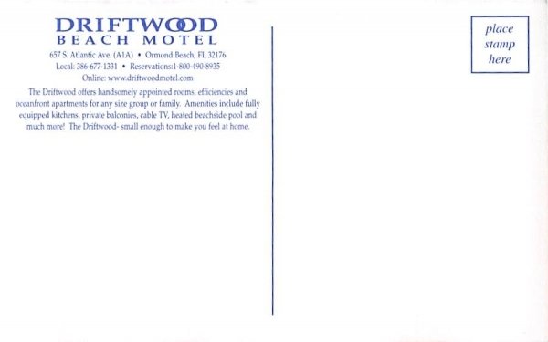 Driftwood Beach Motel Ormond Beach, Florida