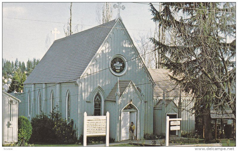 Histroic Emmanuel Episcopal Church, GRASS VALLEY, California, 40-60s