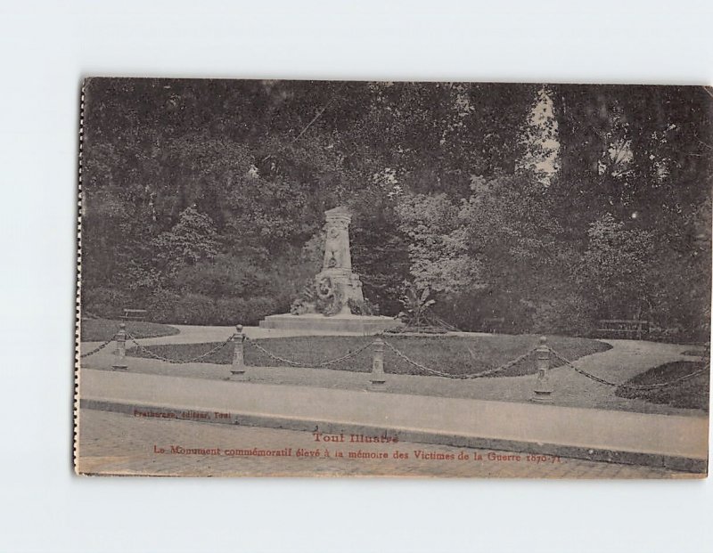 Postcard Le Monument commémoratif, Toul, France