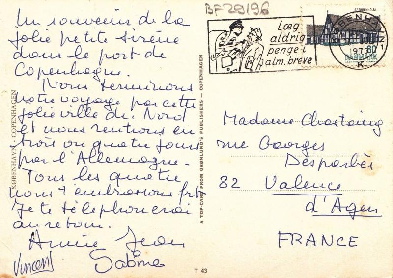 BF29196 denmark copenhagen military types  front/back image