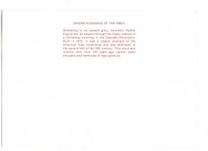 Southern Pacific Railway Train, Christmas, Cascade Mountains