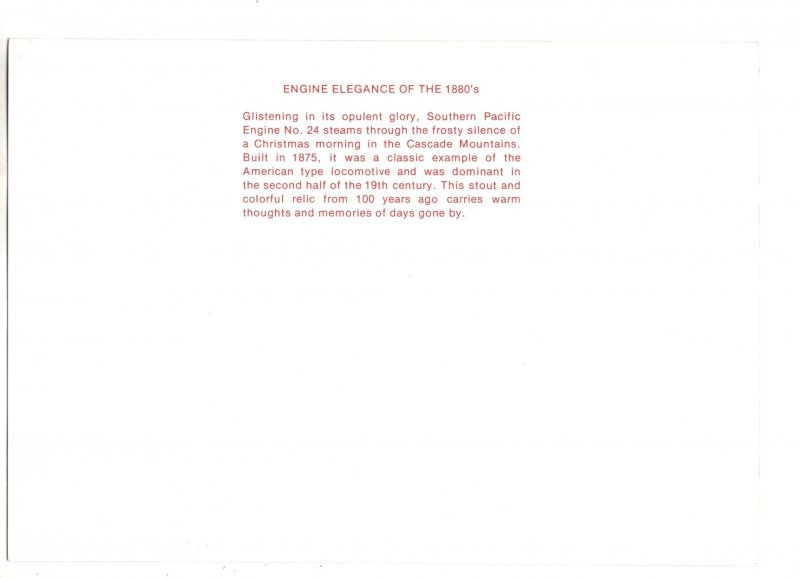 Southern Pacific Railway Train, Christmas, Cascade Mountains