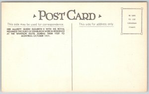 Montreal Canada 1930-40s Postcard The Windsor Hotel