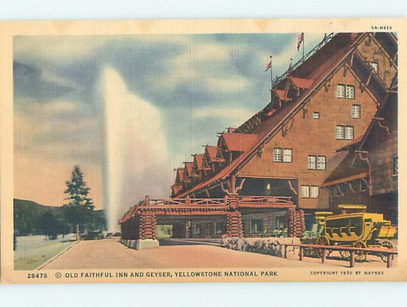 Linen OLD FAITHFUL INN Yellowstone National Park Wyoming WY M6446