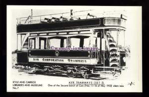 pp2371 - Ayr Tramways - Nos.11-16 Second batch of New Cars - Pamlin postcard 