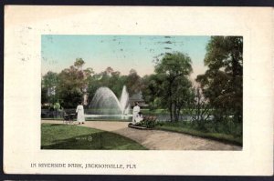 FL JACKSONVILLE in Riverside Park Nannies Baby Carriages pm1909 Divided Back
