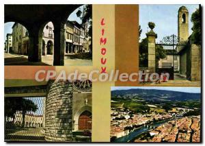 Postcard Old Limoux Aude The arcades The tower of Cordeliers