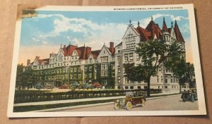 VINTAGE UNUSED  POSTCARD WOMENS DORMITORIES UNIVERSITY OF CHICAGO ILL