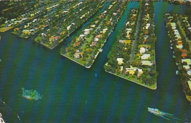 Florida Fort Lauderdale Aerial View 1964