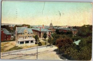 City Hospital and Nurses Home, Hamilton Canada c1909 Vintage Postcard P06