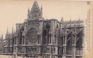 France Reims Cathedrale Bras nord du transept etat apres bombardement