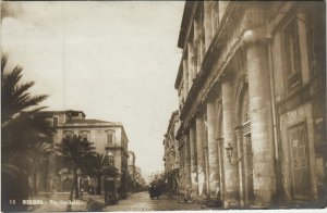 CPA Messina Via Garibaldi after earthqake ITALY (809425)