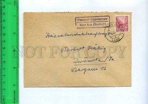 254985 GERMANY GDR DDR 1959 year Aue Sachs real posted COVER