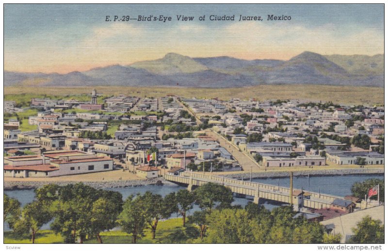 Bird's Eye View , CIUDAD JUAREZ, Mexico , 1930-40s