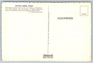 Greetings From Dutch John  Utah  Postcard