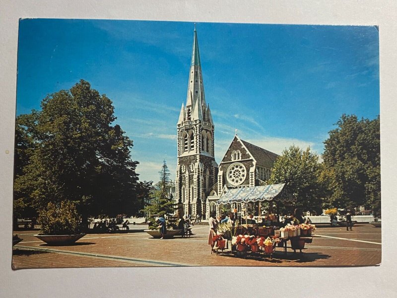 POSTED  PICTURE POSTCARD NEW ZEALAND - CATHEDRAL SQUARE CHRISTCHURCH (KK4158) 