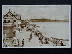 Dorset LYME REGIS Marine Parade THE BAY HOTEL c1954 RP Postcard by Precision