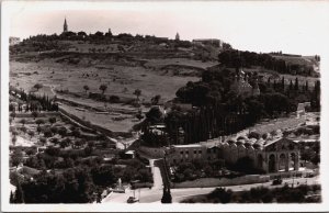 Israel Jerusalem Mount of Olives Palestine Vintage RPPC C035