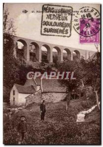 Old Postcard Neris les Bains Farm and waterfall in the valley of Bioux