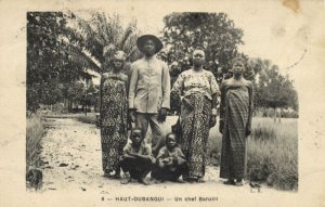 CAR, Ubangi-Shari, Gbanziri Banziri Chief Raymond Sokambi (?) (1918) Postcard