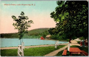 View of Nolan's Point, Lake Hopatcong NJ Vintage Postcard N27