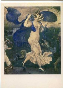 128814 Heavy Shower by BAKST old ART NOUVEAU Russian PC