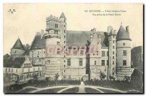 Old Postcard Bourges Palais Jacques Coeur View from the Square Berry