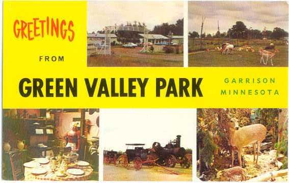 Greetings from Green Valley Park, Garrison, Minnesota, MN, Chrome