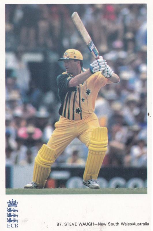 Steve Waugh Australia Cricket Team Classic Card Postcard